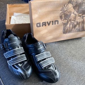 Elite Gavin cycling shoes, grey black and silver size 40